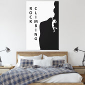 Rotsklimmen Canvas Afdruk (Insitu (Slaapkamer))
