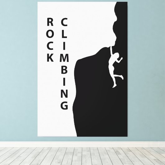 Rotsklimmen Canvas Afdruk (Insitu (Houten vloer))