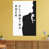 Rotsklimmen Canvas Afdruk (Insitu (Woonkamer))