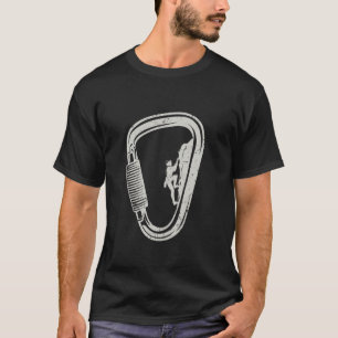 Rotsklimmen Carabiner Klimmer T-shirt