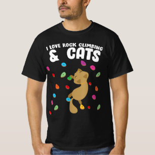 Rotsklimmen en kattenliefdesklinken op zaterdag t-shirt