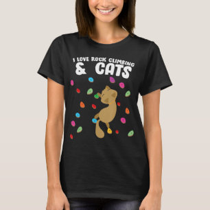 Rotsklimmen en kattenliefdesklinken op zaterdag t-shirt