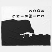 Rotsklimmen Fleece Deken (Voorkant (Horizontaal))