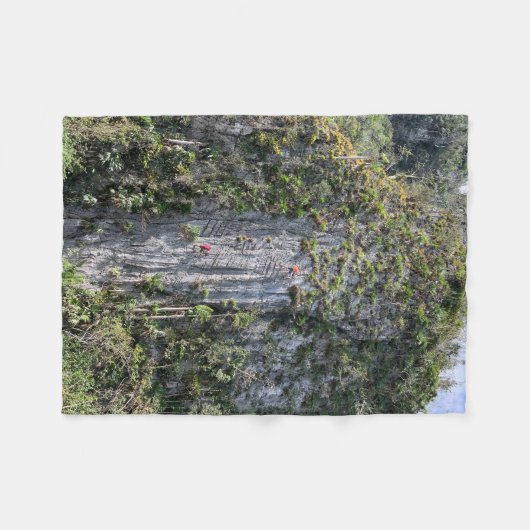 Rotsklimmen Fleece Deken (Voorkant (Horizontaal))