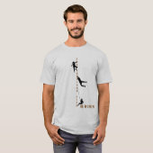 Rotsklimmen - Het Verticale Leven Rokt! T-shirt (Voorkant volledig)