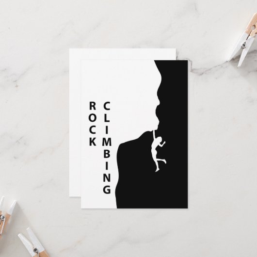 Rotsklimmen Kaart (Voorkant / Achterkant in situ)