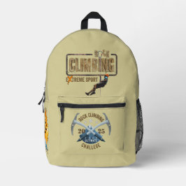 Rotsklimmen - Lichte kleur (jaarlijks aanpassen) | Bedrukte Rugzak