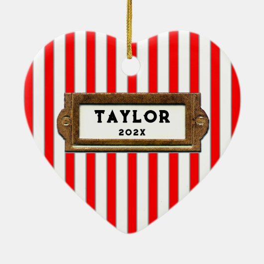 Rotsklimmen met kerstcadeau keramisch ornament (Achterkant)