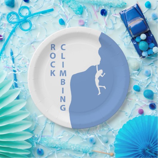 Rotsklimmen Papieren Bordje (Feest)