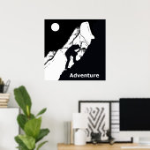 rotsklimmen rockclimbing poster (Thuiskantoor)