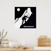 rotsklimmen rockclimbing poster (Keuken)