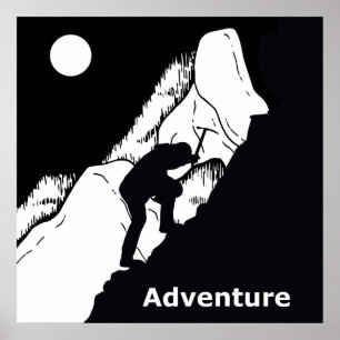 rotsklimmen rockclimbing poster