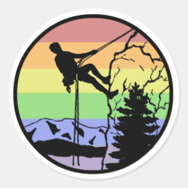 Rotsklimmen Ronde Sticker