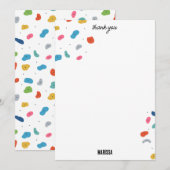 Rotsklimmen Schattigee Kinder Kleurrijk Bedankkaart (Voorkant / Achterkant)