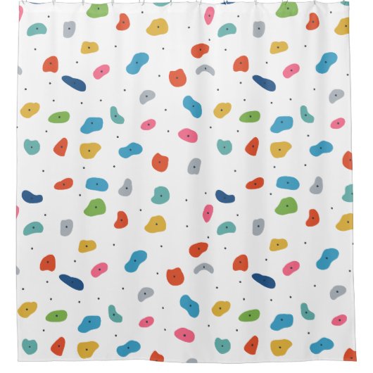 Rotsklimmen Schattigee Kinder Kleurrijk Douchegordijn (Voorkant)
