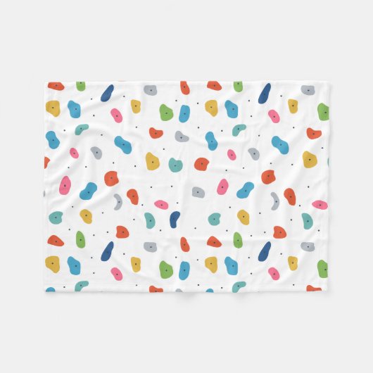 Rotsklimmen Schattigee Kinder Kleurrijk Fleece Deken (Voorkant (Horizontaal))