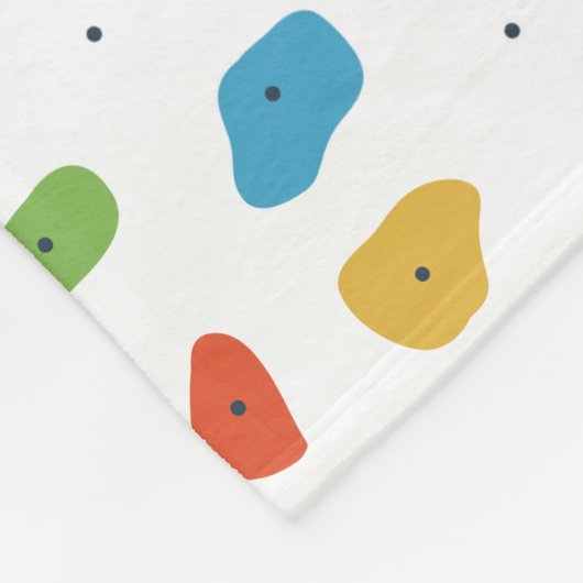 Rotsklimmen Schattigee Kinder Kleurrijk Fleece Deken (Hoek)