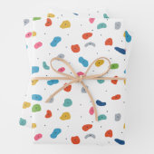 Rotsklimmen Schattigee Kinder Kleurrijk Inpakpapier Vel (In situ)