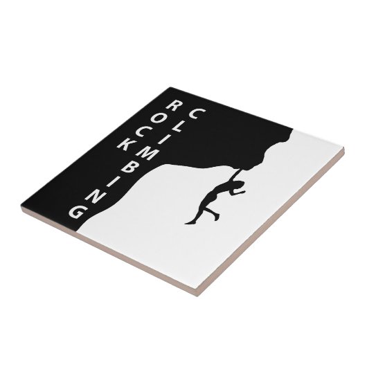 Rotsklimmen Tegeltje (Zijkant)