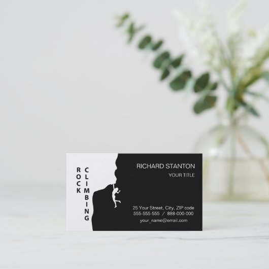 Rotsklimmen Visitekaartje (Staand voorkant)