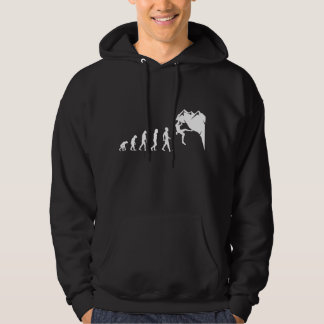 Rotsklimmen Voor Rotsklimmer Grappige Evolutie Hoodie