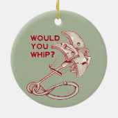 Rotsklimmen zou je zwepen? Funny Cam Keramisch Ornament (Achterkant)