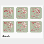 Rotsklimmen zou je zwepen? Funny Cam Vierkante Sticker (Vel)