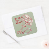 Rotsklimmen zou je zwepen? Funny Cam Vierkante Sticker (Envelop)