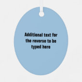 Rotsklimmer - bergbeklimming met jouw tekst metalen ornament (Achterkant)