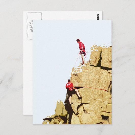 rotsklimmer briefkaart (Voorkant / Achterkant)