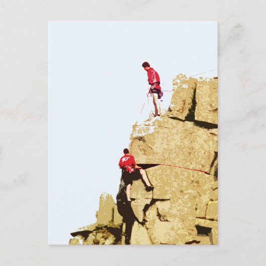 rotsklimmer briefkaart (Voorkant)