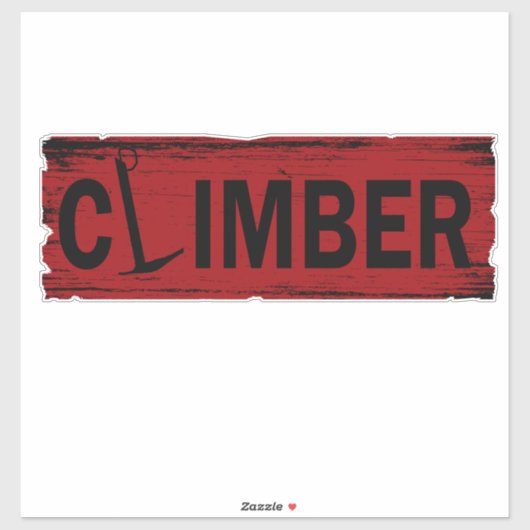 rotsklimmer sticker (Vel)