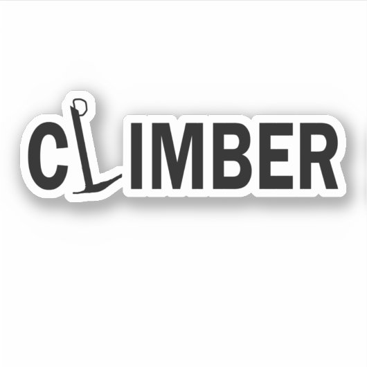rotsklimmer sticker (Voorkant)