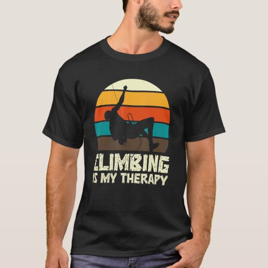 Rotsklimmer van de Bouldering T-shirt (Voorkant)