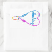 Rotsklimpartners Rechthoekige Sticker (Tas)