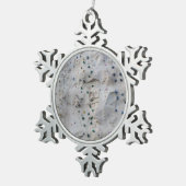 Rotsklimwand Tin Sneeuwvlok Ornament (Rechts)