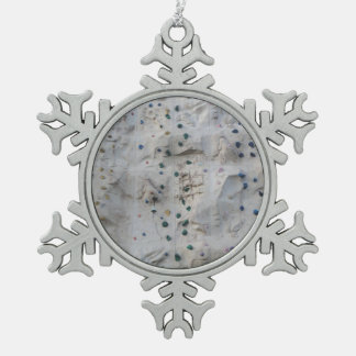 Rotsklimwand Tin Sneeuwvlok Ornament