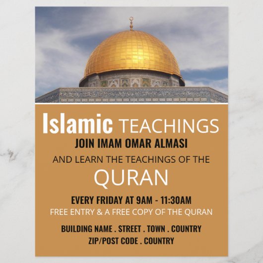 Rotskoepel, Islamitische Leer Advertenties Flyer (Voorkant)