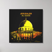 Rotskoepel: Jeruzalem, "Al-Quds" Canvas Afdruk (Voorkant)