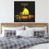 Rotskoepel: Jeruzalem, "Al-Quds" Canvas Afdruk (Insitu (Slaapkamer))