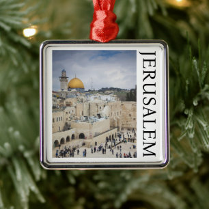 Rotskoepel   Westelijke Muur Plein, Jeruzalem Metalen Ornament
