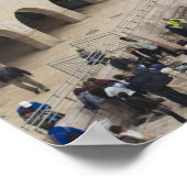 Rotskoepel | Westelijke Muurplein, Jeruzalem Poster (Hoek)