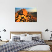 Rotskool en woestijnvallei, Richtersveld Canvas Afdruk (Insitu (Slaapkamer))