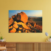 Rotskool en woestijnvallei, Richtersveld Canvas Afdruk (Insitu (Woonkamer))