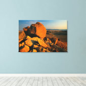 Rotskool en woestijnvallei, Richtersveld Canvas Afdruk (Insitu (Houten vloer))
