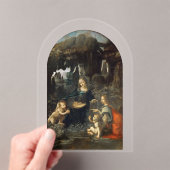Rotsmadonna, Leonardo da Vinci Acryl Uitnodigingen (Insitu (Draagbaar))