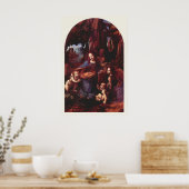 Rotsmadonna van Leonardo da Vinci Poster (Keuken)