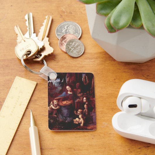 Rotsmadonna van Leonardo da Vinci Sleutelhanger (Bureau)