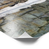 Rotsmuurreflecties in vijver Natuur 8x10 Foto Afdruk (Hoek)