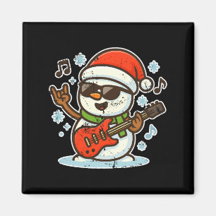 Rotsneeuwman Met Gitaar Premium Tri-blend Magneet
